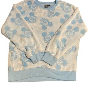 Disney Blue Mickey Mouse Crew Neck Sweater